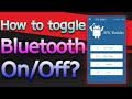 How to Toggle Bluetooth On/Off via Switch? (Android JAVA)