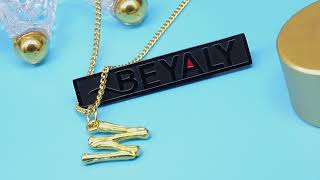 Beyaly Jewelry | Custom made Letter Necklace For Women丨Gold Plating Tiny Personalized Name Jewelry