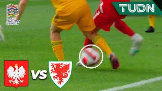 ¡SE LUCE! Lewandowski y sus 'cañitos' |  Polonia 0-0 Gales | UEFA Nations League 2022 - J1 | TUDN