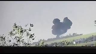 ❗️Момент катапультирования командира Ка-52, сбитого вчера в районе Работино.