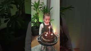 Buğlemin doğum günü/Buğlem mumu üfleyemiyor/ doğum günü videosu/eğlenceli videolar 🍰🎂🕯️