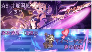 【プリコネR】星6 アカリ (CV:沼倉杏美)  開放演出・UB演出・マイページボイス・絆の記憶【プリンセスコネクト！Re:Dive/PRINCESS CONNECT! Re:Dive】