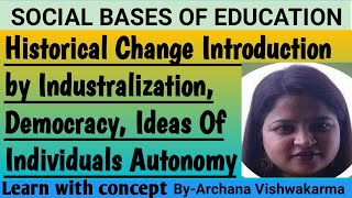 Historical changes introduced by Industralisation,Democracy, ideas of Individual autonomy,Learnwithc