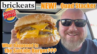 Burger King NEW Quad Stacker, aka Suicide Burger REVIEW- brickeats