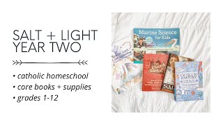 YEAR 2 : Salt + Light CATHOLIC MINIMALIST Homeschool Supplies