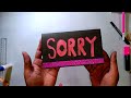 how to make a beautiful sorry card paper craft paper crafts for school diy sorry card