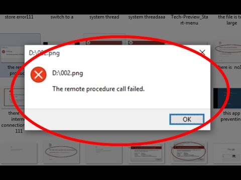 The Remote Procedure Call Failed And Did Not Execute Windows 7