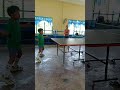 Table tennis with the students