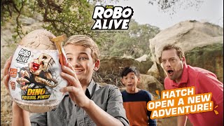 Join the adventure with all new Robo Alive Dino Fossil Find!