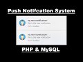 Push Notification Syestm | PHP Projects