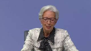 ECB President Christine Lagarde delivers remarks on meeting of the Governing Council