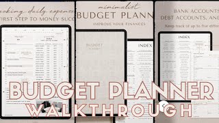 DIGITAL BUDGET PLANNER WALKTHROUGH ● HOW I ORGANIZE MY BUDGET DIGITALLY ● 2024 / 2025 + ● UNDATED