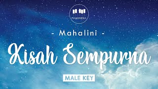 Mahalini - Kisah Sempurna (Male Key) Karaoke Piano