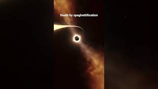 Death by spaghettification:  Black hole