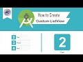 How to Create Custom ListView in Android Studio | CustomListView | Android Coding