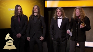 Megadeth Wins Best Metal Performance | Acceptance Speech | 59th GRAMMYs