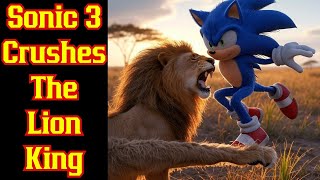 Sonic 3 CRUSHES Disney's Mufasa The Lion King By DOUBLE In Previews! | Box Office Numbers Paramount