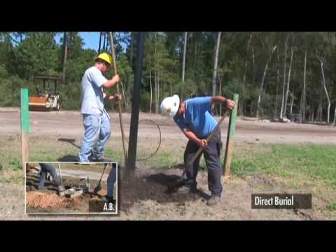 How To Install Post Light Part 3 Direct Burial Aluminum Lamp Shakespeare Composite Light Pole Installation Comparison