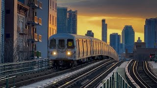 BMT Astoria Line| (N)(W) Local Train Action @ Astoria Boulevard (PM Rush Hour)