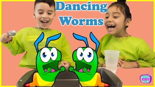 DANCING WORMS Science Experiment for Kids FAIL | KD Kids Tv