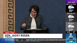 KSNV Las Vegas - On Senate floor, Rosen calls for tax relief for hardworking Nevada families