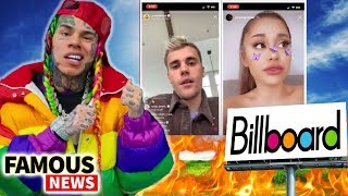 6ix9ine Versus Billboard, Justin Bieber \u0026 Ariana Grande | Famous News