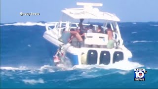 Investigation continues into boaters seen dumping trash into ocean, then celebrating