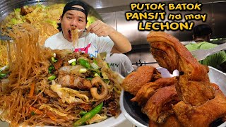 PANSIT CON LECHON in Marikina | PUTOK BATOK | LOLA HELEN PANCITERIA | KUYA DEX (HD)