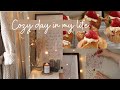 Cozy day in my life 🧁 My desk setup tour, unboxing Papier, baking muffins slow living silent vlog