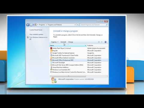 How to uninstall Microsoft® Office 2007 from Windows® 7 How to uninstall Microsoft® Office 2007 from Windows® 7