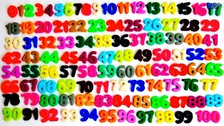 Aprende a contar del 0 al 100 | Play Doh Números | Contando los números | Aprender los colores