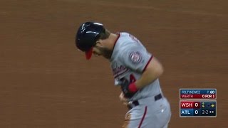 WSH@ATL: Suzuki cuts down Harper stealing