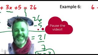 Math 7 Solving Equations by Combining Like Terms