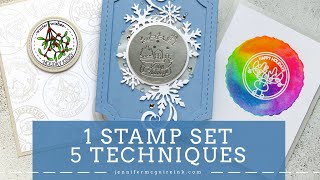 1 Stamp, 5 Ways: Holiday Seals + Video Hop!