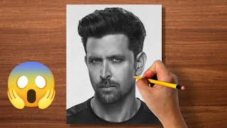 🔥Drawing Sketch Of  Hrithik Roshan  | #shorts