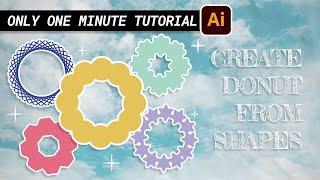 Create Repetitive Object with Shapes | 1 Minute Adobe Illustrator Tutorial