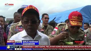 Mensos Idrus Ikut Makan di Dapur Umum Pengungsi Korban Gempa