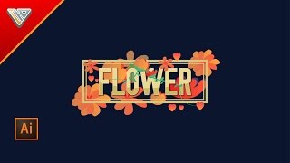 Flower Typography | Text Effect |Illustrator Tutorial