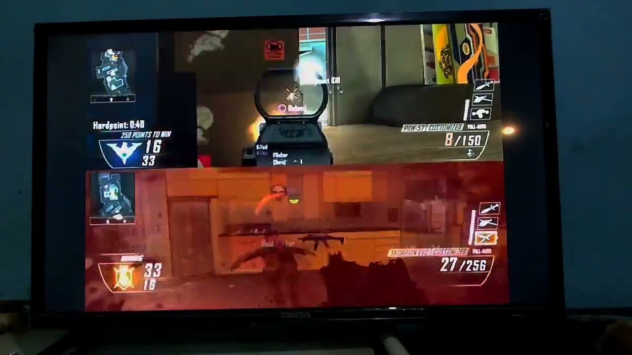 Gameplay Split Screen Call Of Duty Black Ops || (Pov Rental PS3) - YouTube