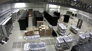 Time lapse video of the installation of Supercomputer JURECA