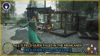 HOGWARTS LEGACY - ALL 31 FIELD GUIDE PAGES IN THE HIGHLANDS - EXPLORATION CHALLENGES