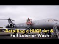 HUGE Airplane Detail | Dry Washing a Bombardier Global Express - Our Process