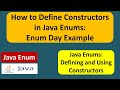 How to Define Constructors in Java Enums: enum Day Example | Java enum | enum in Java