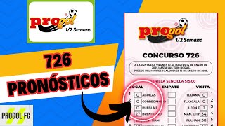 ✅➡️Progol Media Semana 726 ☑️PRONÓSTICOS DE LA QUINIELA💯ESTADÍSTICAS⚽🏆💯💲 @ProgolFC ✌️😎🏆💲🏆💲🏆💲