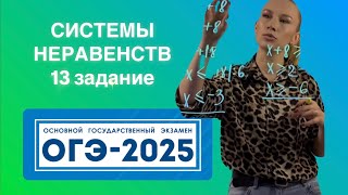 Разбор 13 задания ОГЭ 2025 СИСТЕМЫ НЕРАВЕНСТВ #огэ #огэ2025 #математика #школа