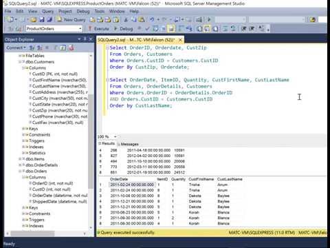 Querying Multiple Tables with SQL Querying Multiple Tables with SQL