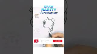 Draw Rarity || My Little Pony || Growing up || MLP