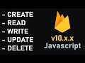 Read, Write, Update, Delete | Firebase Realtime Database v10.x.x | Javascript