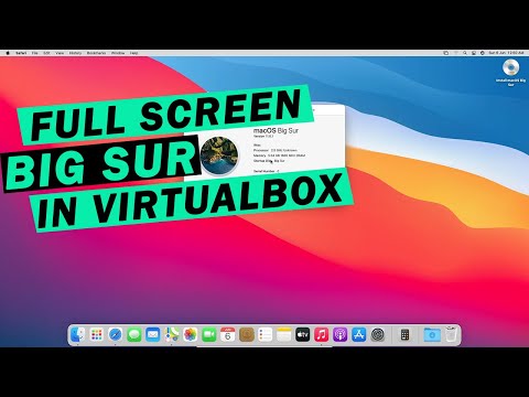 How To Full Screen Mac OS Big Sur on VirtualBox *New Tips* | 2022