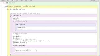 CLASS 10 COMPUTER SCIENCE - ICSE Java Tutorial Series- Selection Sorting in Java